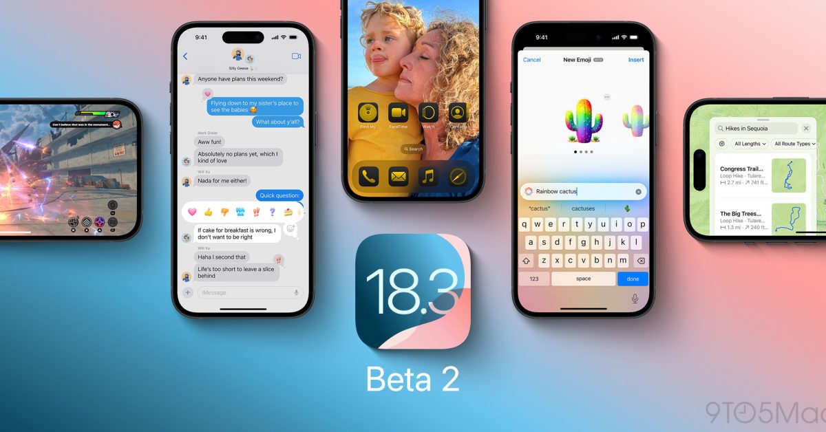 iOS 18.3 beta 2 now available for developers